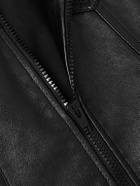 CELINE - Panelled Leather Jacket - Black
