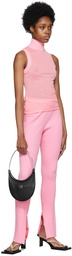 Courrèges Pink Rib Tank Top