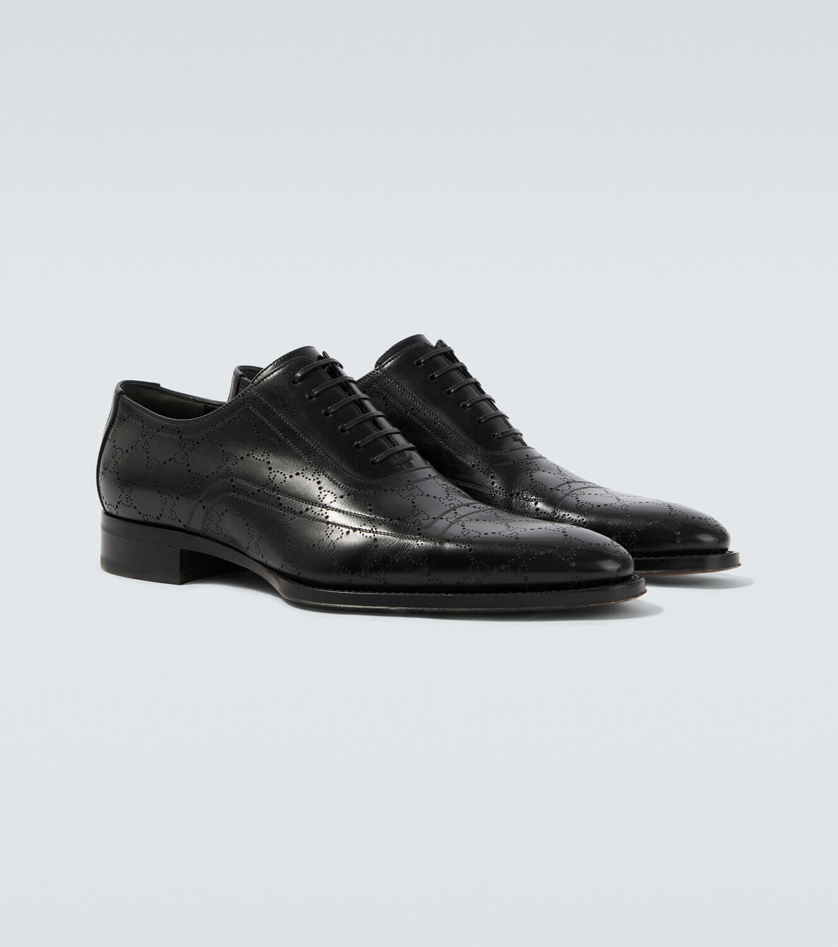Gucci GG leather Derby shoes