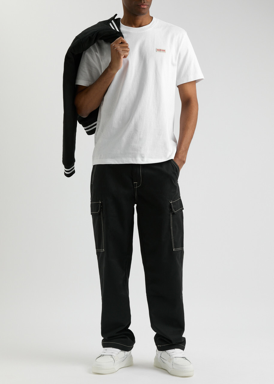 True Religion Straight-leg Twill Cargo Trousers Black