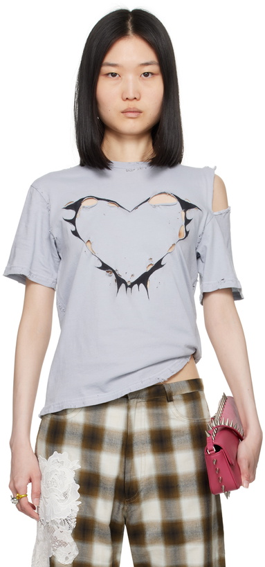 Photo: Collina Strada Blue Remnant Heart T-Shirt