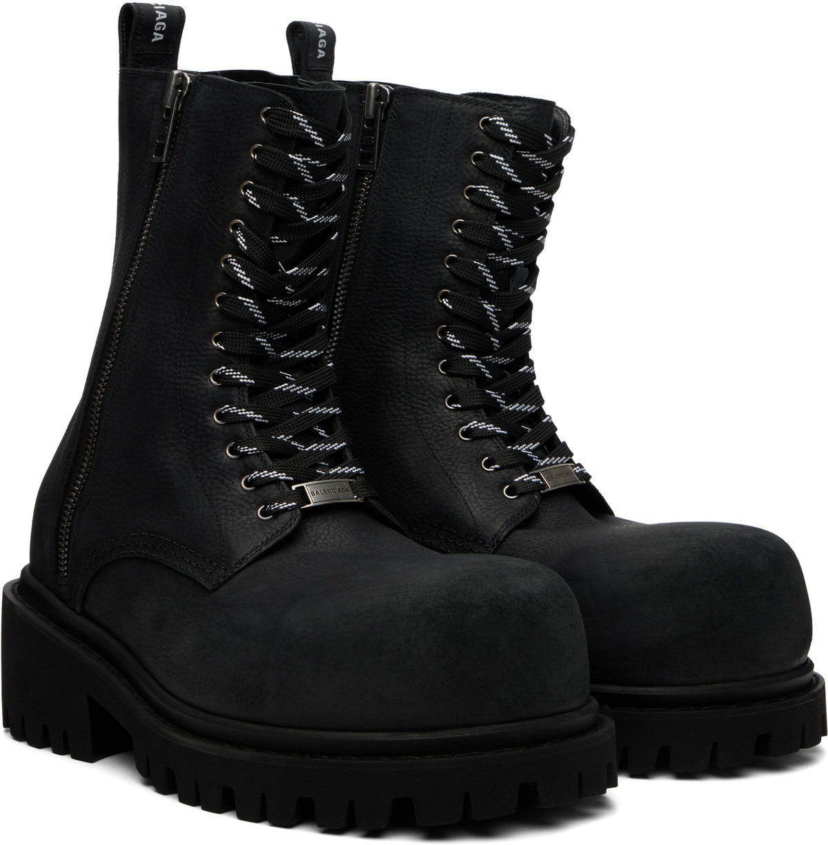 Balenciaga Black Stomper Boots