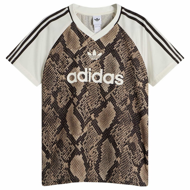 Photo: Adidas Women's Satin Jersey in Linen/Magic Beige