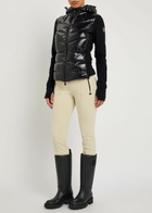 Moncler Logo-appliquéd Quilted Shell and Fleece Cardigan Black