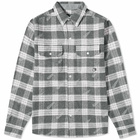 Billionaire Boys Club Men's Print Check Shirt in Grey Check