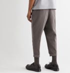 AMI - Pleated Tapered Cotton-Twill Trousers - Gray