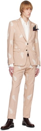 Dries Van Noten Pink Leaf Suit