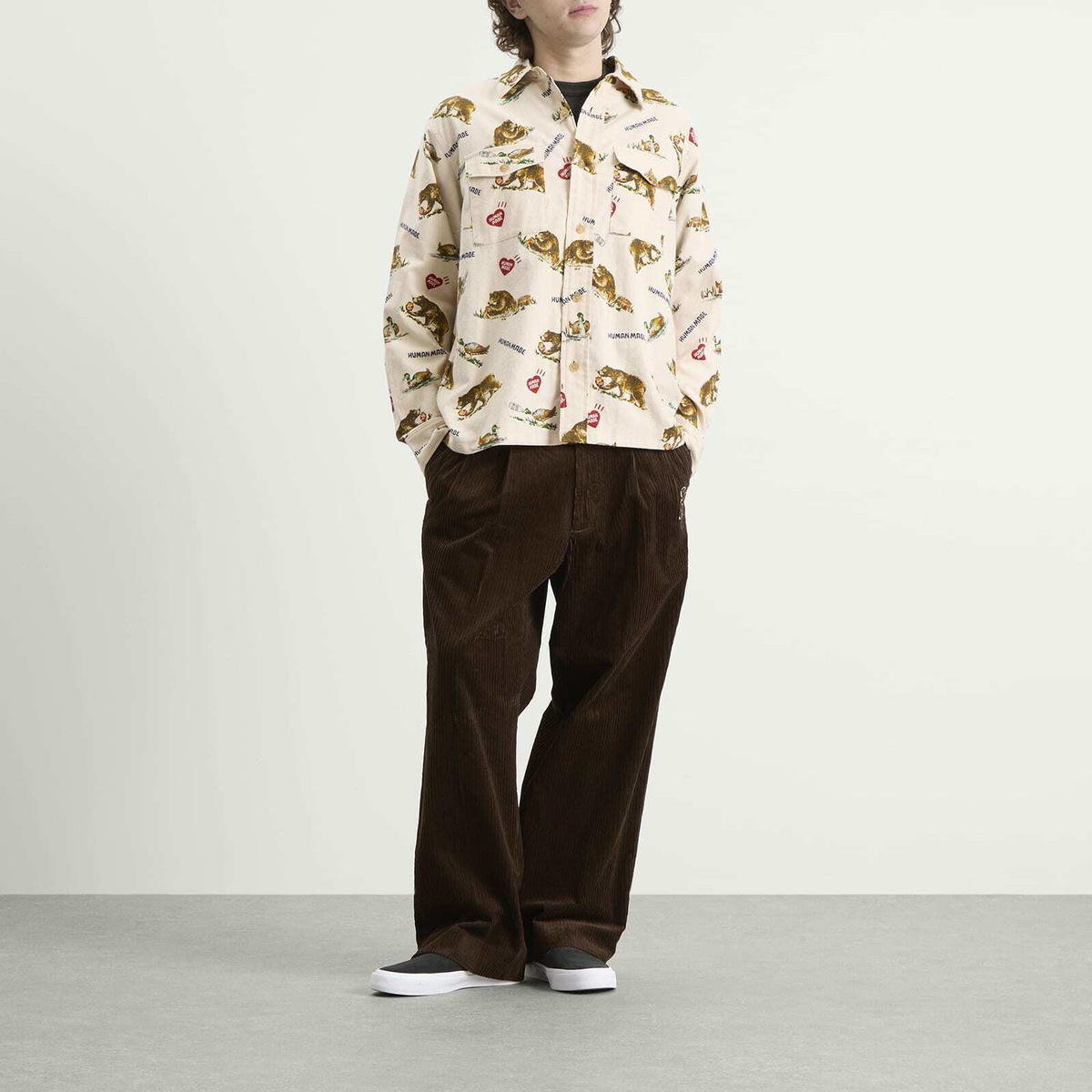 Human Made Men's Flannel Shirt in White