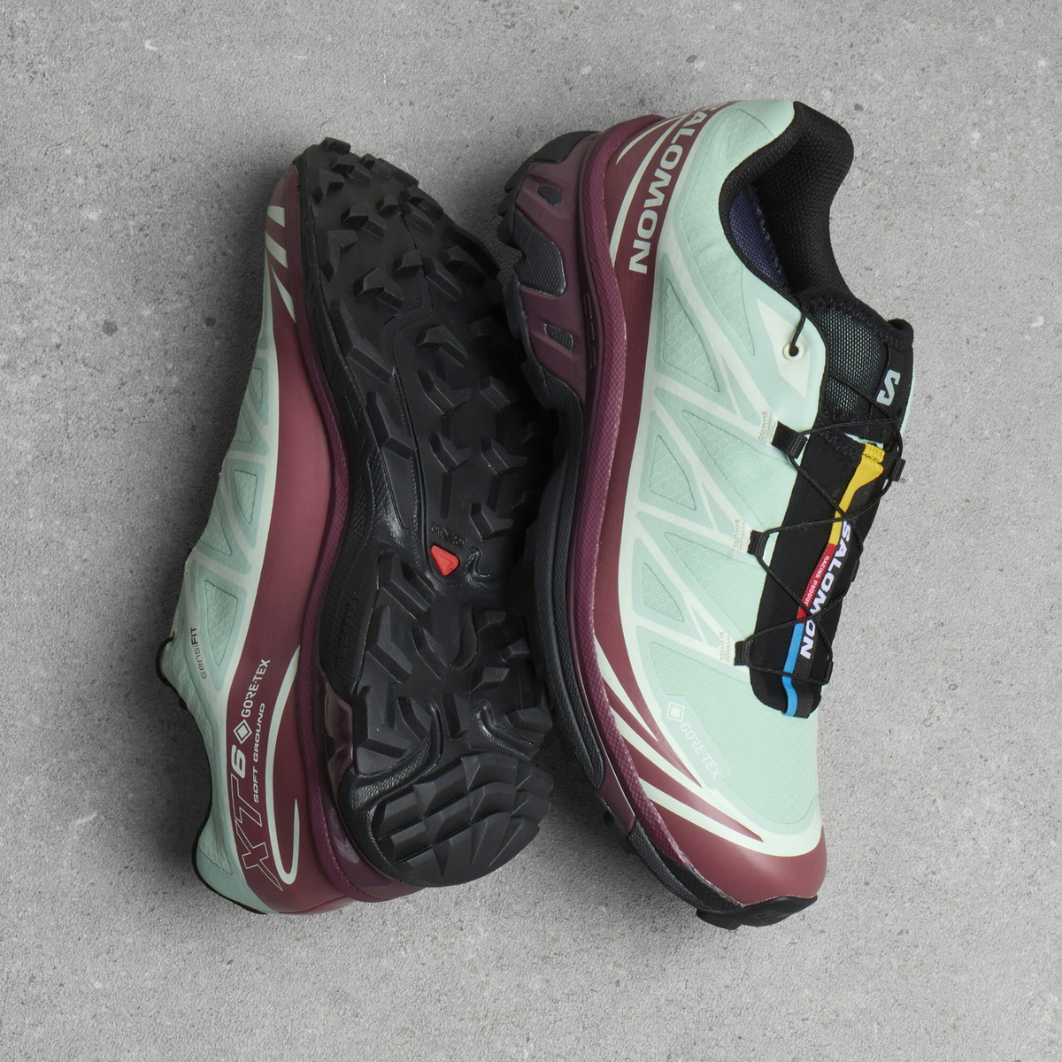 Salomon XT-6 Gore-tex Sneaker in Lichen/Nocturne/Aqua