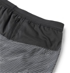 Nike Running - Flex Stride Logo-Print Ripstop-Panelled Dri-Fit Running Shorts - Black