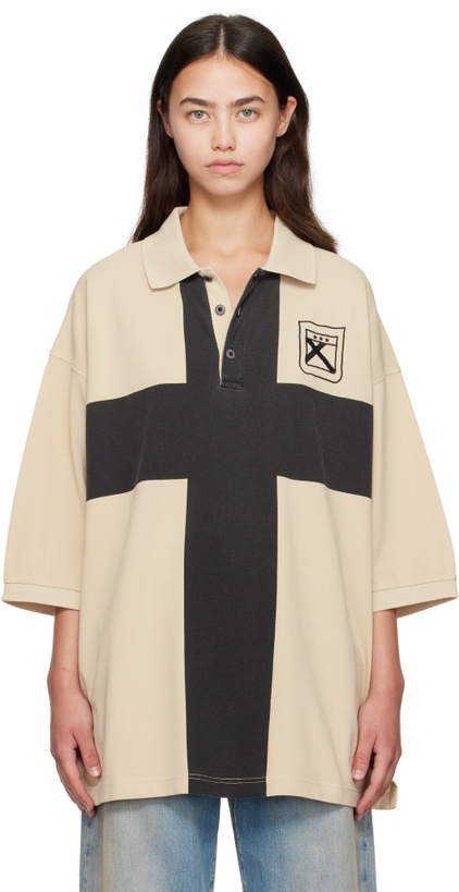 Photo: 032c Beige Fainting Cross Oversized Polo