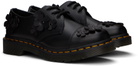 Dr. Martens Black 1461 Flower Appliqué Oxfords