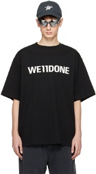 We11done Black Basic Large T-Shirt