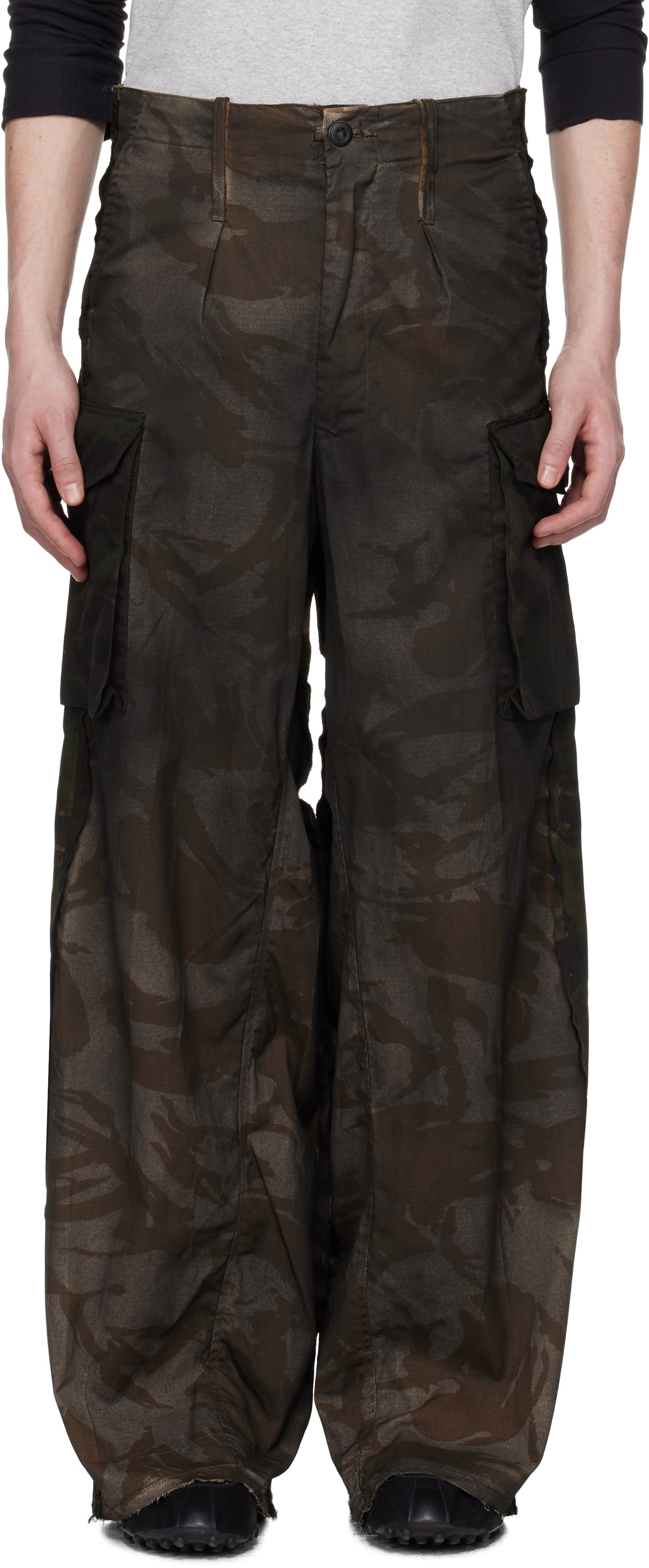 Prototypes Khaki New Overdyed Camo Cargo Pants