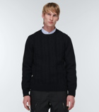 Comme des Garcons Homme Deux - Cable-knit wool sweater