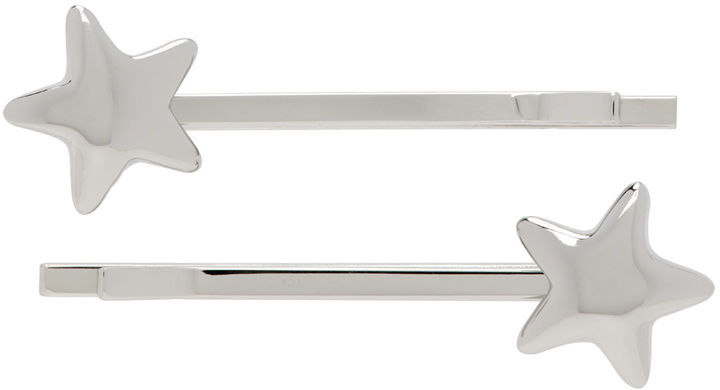 Photo: Marland Backus SSENSE Exclusive Silver Star Hair Pin Set