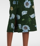 Erdem Floral cotton-blend faille midi dress