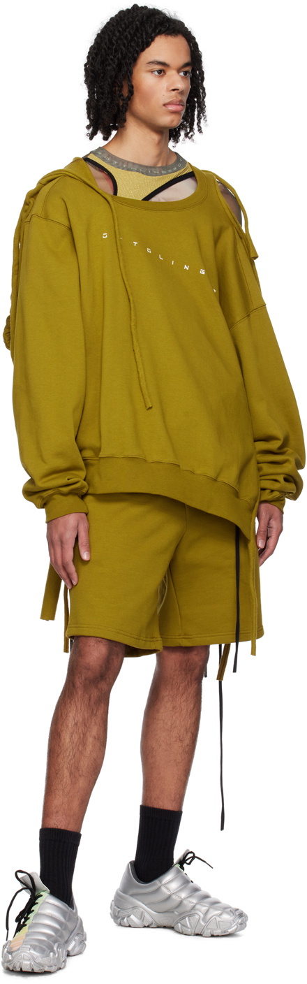 Ottolinger Green Deconstructed Hoodie