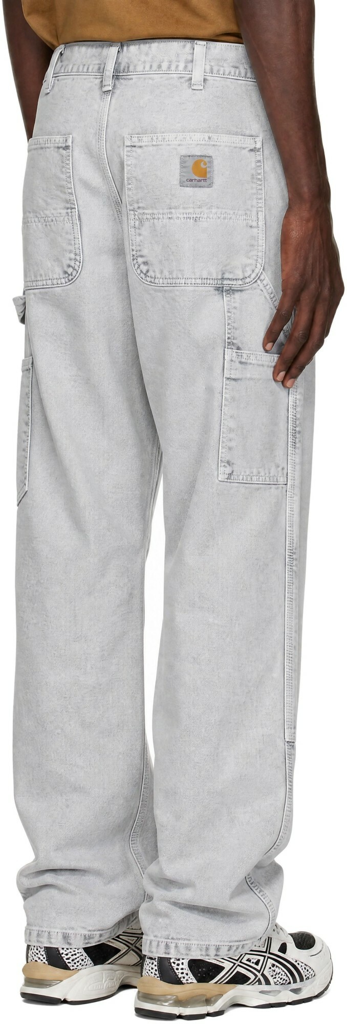 Carhartt Work In Progress Gray Double Knee Trousers