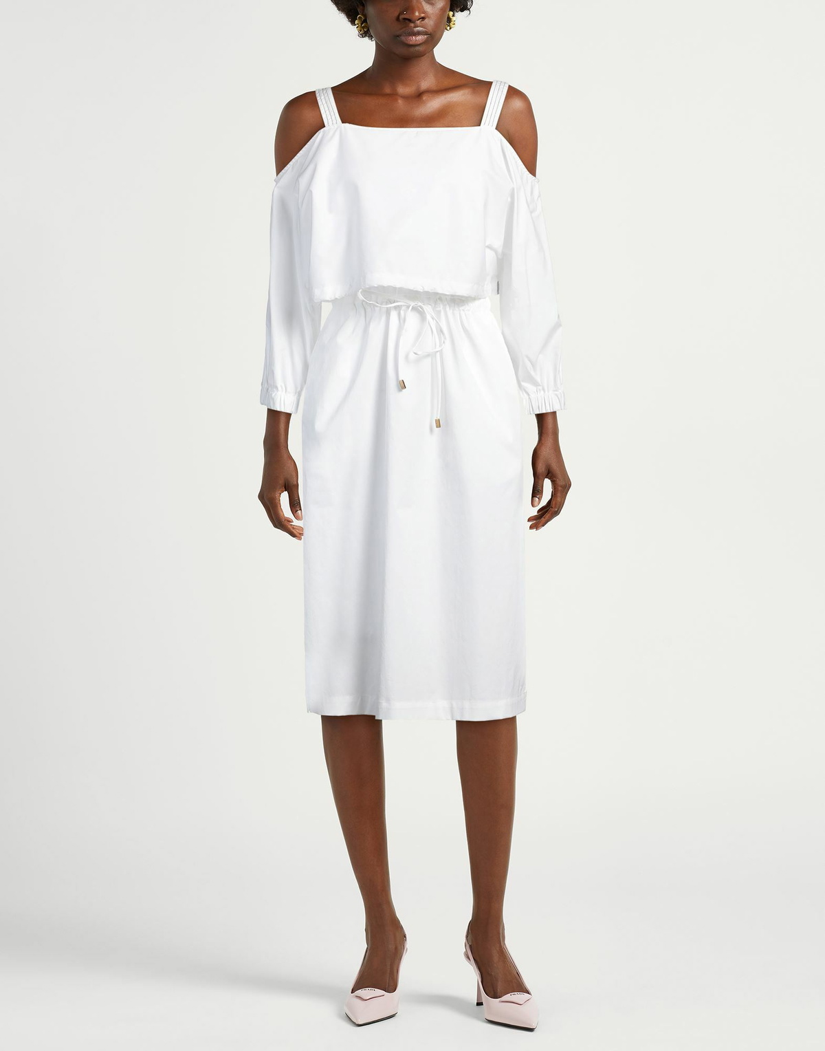 Peserico Womens Midi dress in White