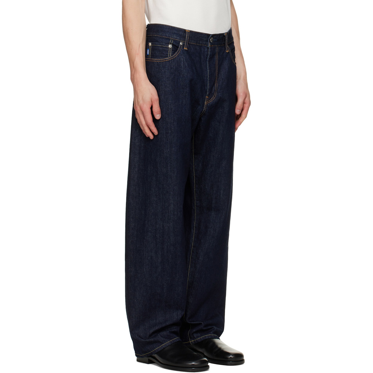 vowels Blue Baggy Jeans