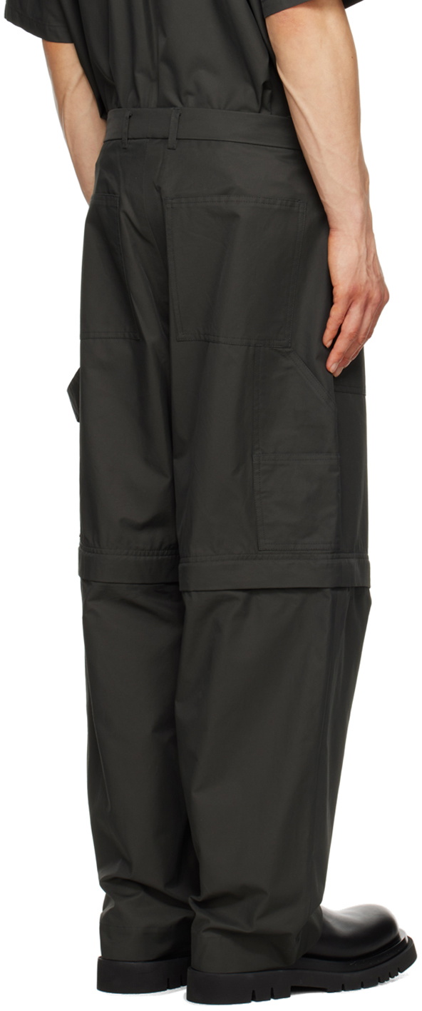 Lownn Gray Plain Carpenter Trousers