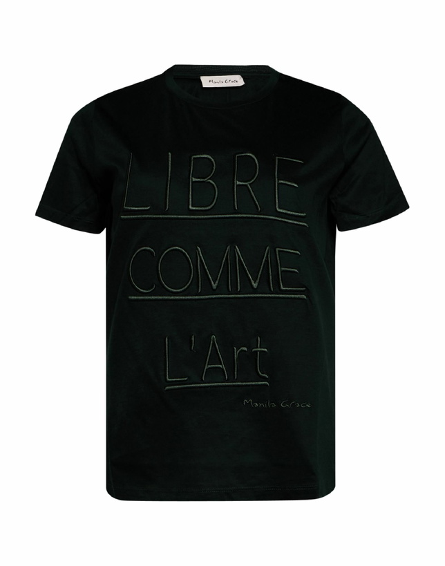 Photo: Manila Grace Womens T-shirt Dark in Green