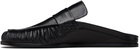 Jil Sander Black Moc Toe Loafers