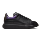 Alexander McQueen Black and Purple Oversized Sneakers