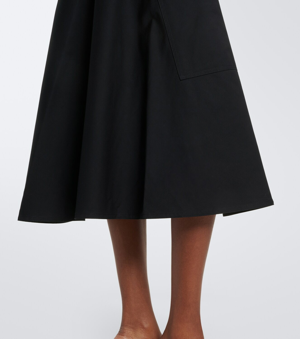 Vince Cotton midi skirt