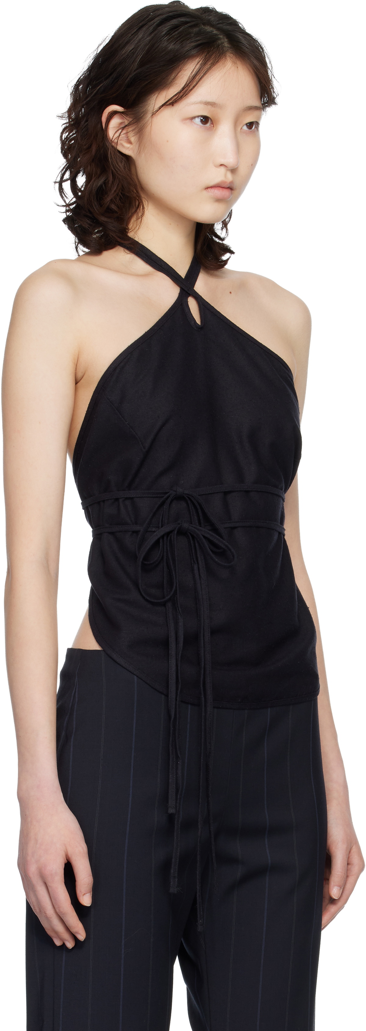 Baserange Black Wild Silk Mar Top