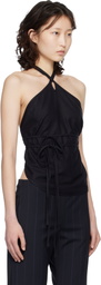 Baserange Black Wild Silk Mar Top