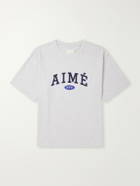 Aimé Leon Dore - Logo-Print Cotton-Jersey T-Shirt - Gray