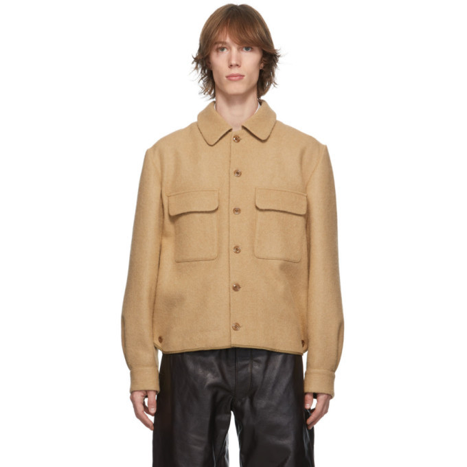 Photo: Lemaire Beige Boxy Overshirt Jacket