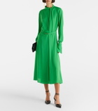 Tom Ford Belted silk midi dress