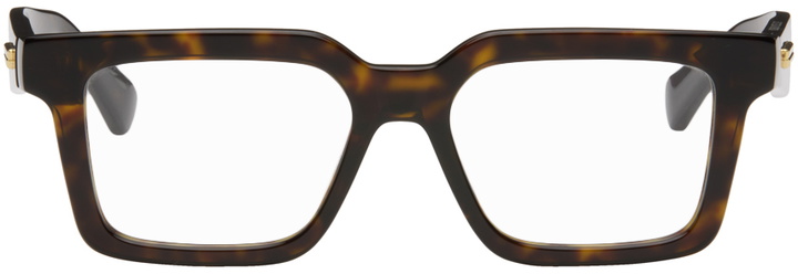 Photo: Bottega Veneta Tortoiseshell Square Glasses