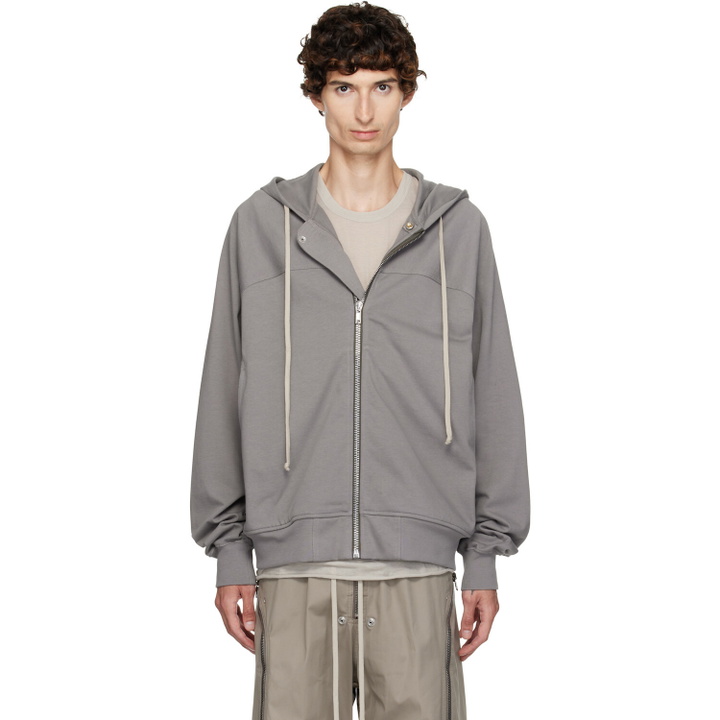 Photo: Rick Owens Gray Tower Windbreaker Hoodie