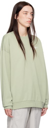 Nike Green Oversized French Terry Crewneck Sweatshirt