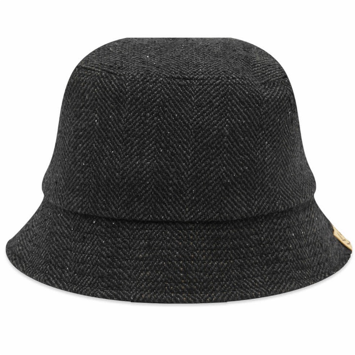 Photo: Visvim Men's Tweed Dome Bucket Hat in Black