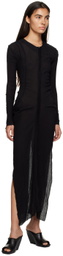 Talia Byre Black Bottom Down Maxi Dress