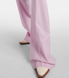 Sportmax Hangar high-rise virgin wool flared pants