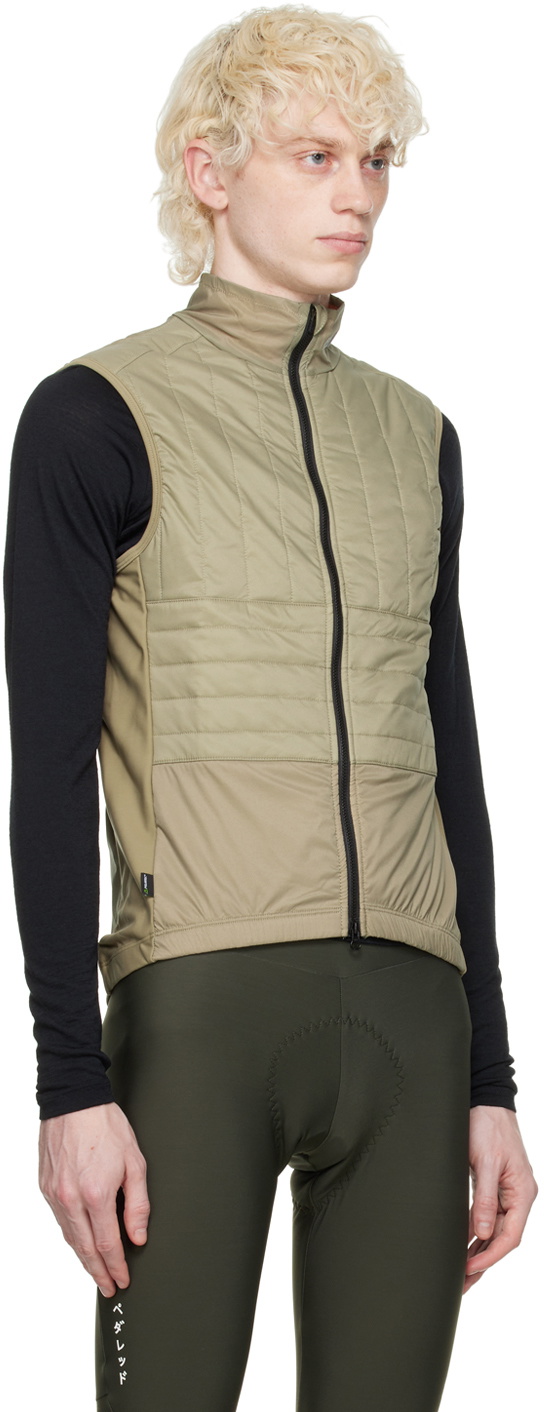 PEdALED Beige Odyssey Cycling Insulated Vest