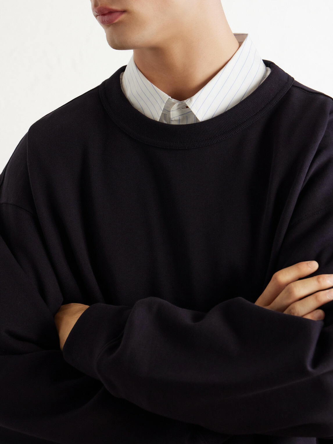 Dries Van Noten - Hax Oversized Cotton Sweatshirt - Blue