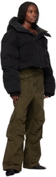Entire Studios Black MML Hooded Puffer Down Jacket