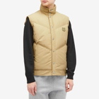 Maison Kitsuné Men's Fox Head Patch Quilted Gilet in Canvas