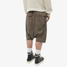 Rick Owens DRKSHDW Men's Drawstring Pods Short in Dust