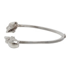 Emanuele Bicocchi Silver Skull Horn Bracelet