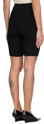Fear of God ESSENTIALS Black Rib Knit Bike Shorts