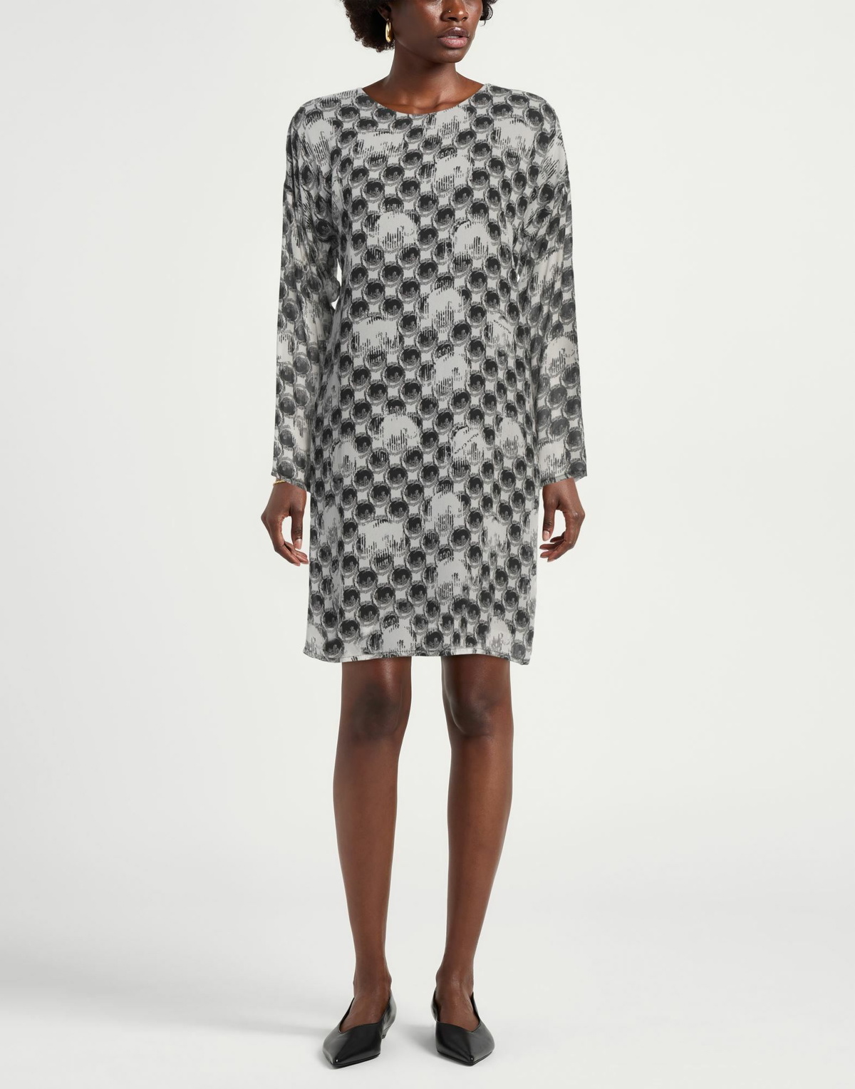 Manila Grace Womens Mini dress Light in Grey