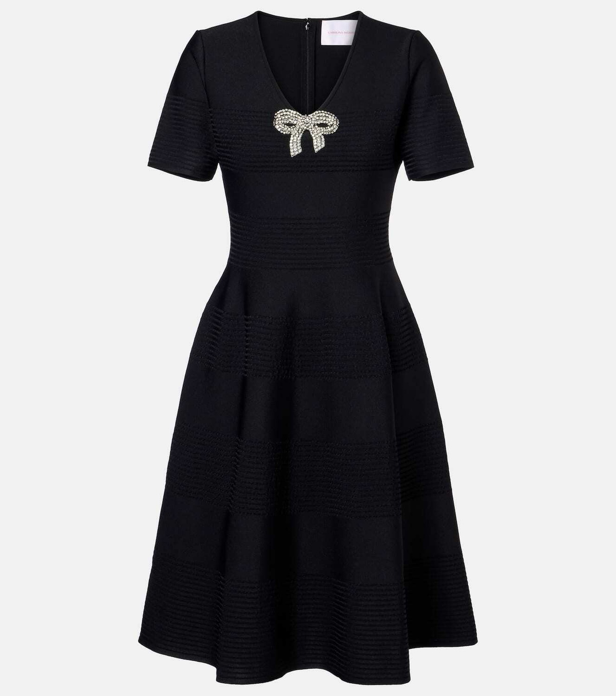 Carolina Herrera Bow-detail embellished minidress